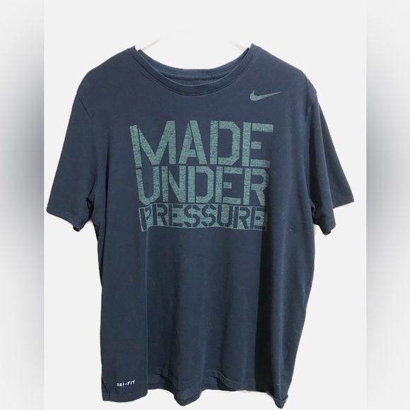 Nike Shirts Nike Mens Drifit Athletic Tshirt Motivational Print Sz